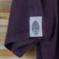 PAVEL aus Bambusfaser mit großem Logo, aubergine
