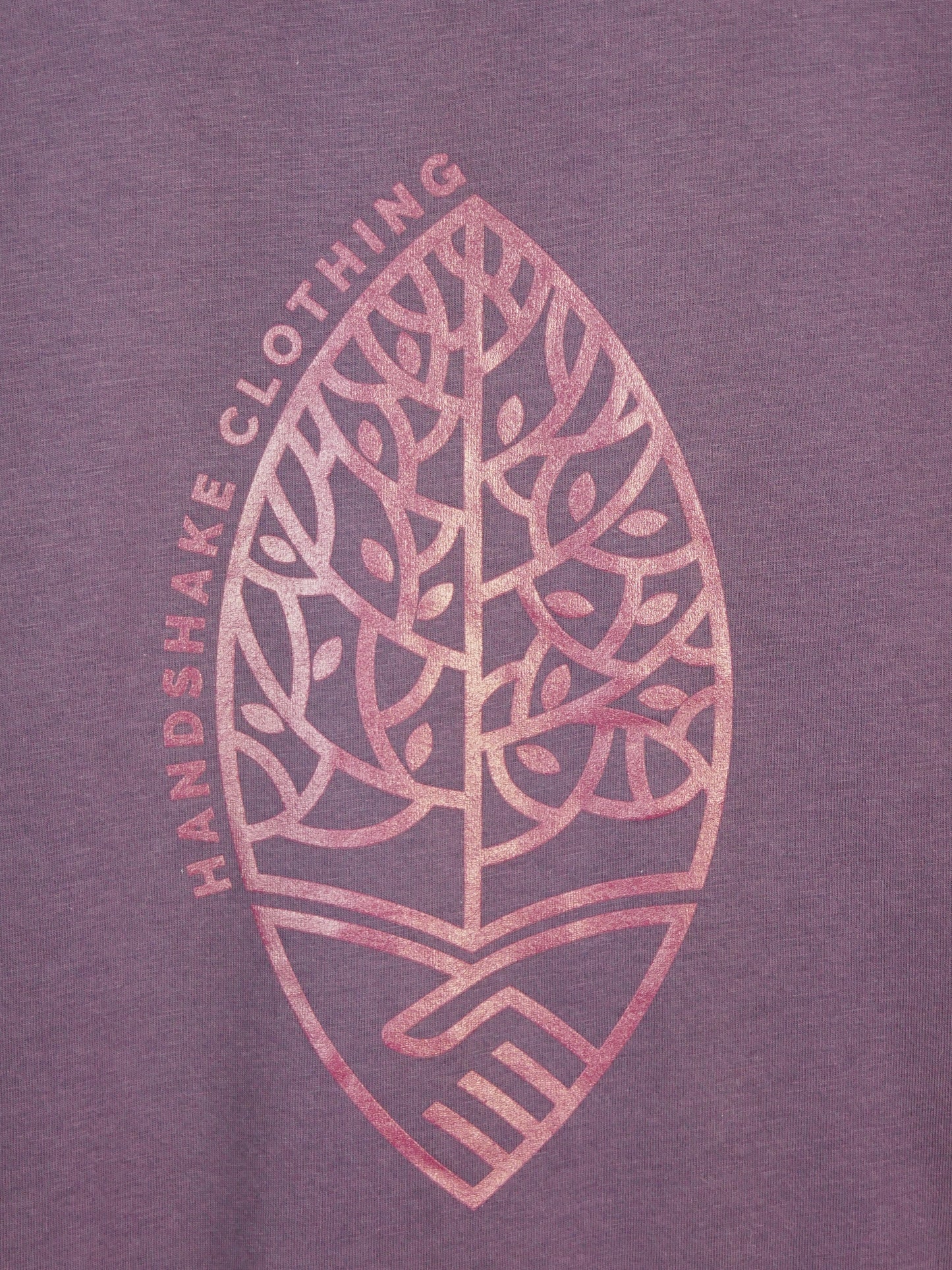 PAVEL aus Bambusfaser mit großem Logo, aubergine